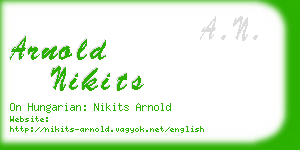 arnold nikits business card